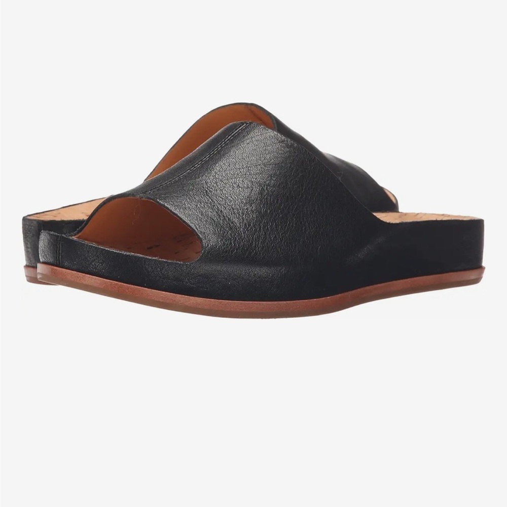Kork-Ease Black Leather Sandals